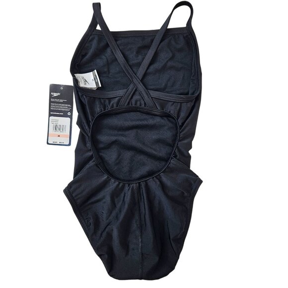 Speedo Women's/girl’s Pro LT One-Piece Swimsuit Size 28/ XXS Black - Picture 5 of 11